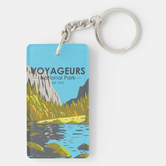 ボイジャーズナショナルパークミネソタヴィンテージ キーホルダー (裏面)