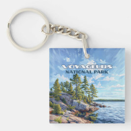 ボイジャーズナショナル・パーク雨湖ミネソタ キーホルダー