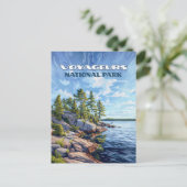 ボイジャーズナショナル・パーク雨湖ミネソタ ポストカード (スタンド正面)