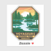 ボイジャーズ国立公園ミネソタサンセットエンブレム シール (シート)