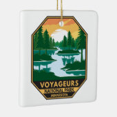 ボイジャーズ国立公園ミネソタサンセットエンブレム セラミックオーナメント (右)