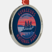 ボイジャーズ国立公園雨湖芸術動揺して メタルオーナメント (右)