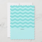 ボイジャーバニーシャワー招待状ピンク 招待状 (裏面)