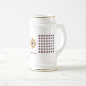 ボイジャーマグ(白/金ゴールド) ビールジョッキ (正面右)