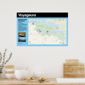 ボイジャー国立公園のポスターマップ ポスター (キッチン)