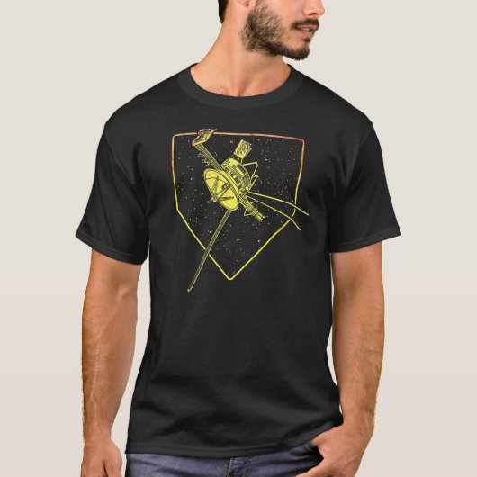 ボイジャー宇宙探査機太陽の系アストロン Tシャツ (正面)