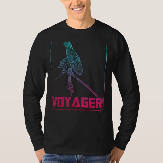 ボイジャー宇宙探査機太陽の系アストロン Tシャツ (正面)
