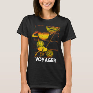 ボイジャー宇宙探査機太陽の系惑星 Tシャツ