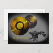 ボイジャー宇宙船とゴールデンレコード40周年 ポストカード (正面/裏面)