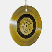 ボイジャー宇宙船ゴールデンレコードとカバー セラミックオーナメント (右)