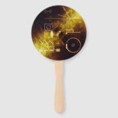 ボイジャー宇宙船ゴールデンレコードとカバー ハンドファン (裏面)