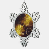 ボイジャー宇宙船ゴールデンレコードカバー スノーフレークピューターオーナメント (右)