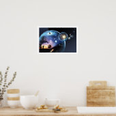 ボイジャー宇宙船 – 人類の最も遠い旅 ポスター (キッチン)