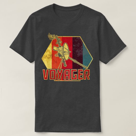 ボイジャー星間宇宙プローブ Tシャツ (デザイン正面)