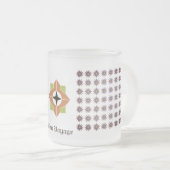 ボイジャー曇りガラス製マグカップ フロストグラスマグカップ (正面右)