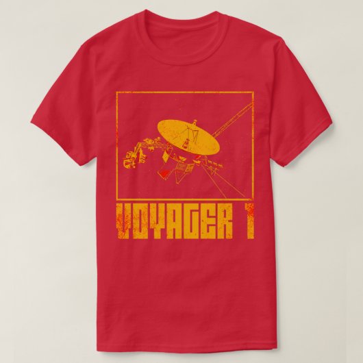 ボイジャー1星間宇宙プローブ16 Tシャツ (デザイン正面)