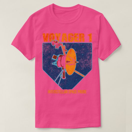 ボイジャー1星間宇宙プローブ19 Tシャツ (デザイン正面)