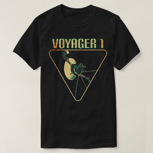 ボイジャー1星間宇宙プローブ1 Tシャツ (デザイン正面)