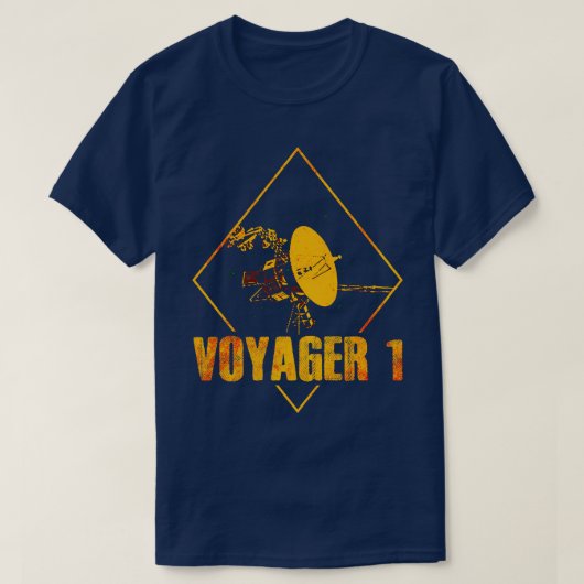 ボイジャー1星間宇宙プローブ3 Tシャツ (デザイン正面)