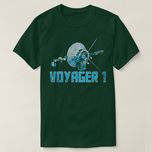 ボイジャー1星間宇宙プローブ8 Tシャツ (デザイン正面)