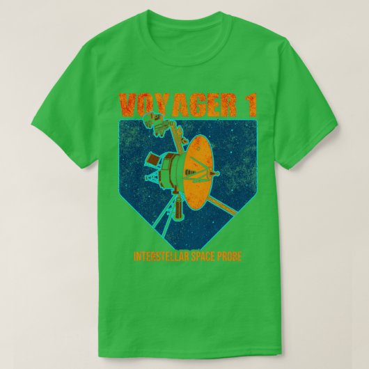 ボイジャー1星間宇宙プローブ Tシャツ (デザイン正面)