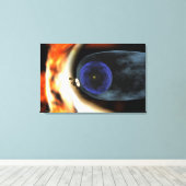 ボイジャー2宇宙船 キャンバスプリント (インサイチュ (ウッドフロア))