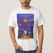 ボイジャー・グランドツアー科学ポスター Tシャツ (正面)