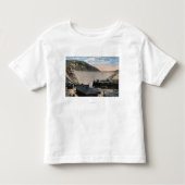 ボイジーの川および素晴らしい矢の石のダム トドラーTシャツ (正面)