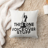 ボイスオーバーおもしろい-ヴィンテージこのボイスオーバーを行う クッション (ブランケット)