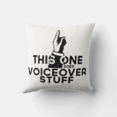 ボイスオーバーおもしろい-ヴィンテージこのボイスオーバーを行う クッション (裏面)