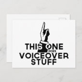 ボイスオーバーおもしろい-ヴィンテージこのボイスオーバーを行う ポストカード (正面/裏面)