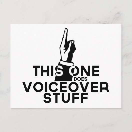 ボイスオーバーおもしろい-ヴィンテージこのボイスオーバーを行う ポストカード (正面)