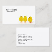 ボイスオーバーアーティストビジネスカードキュートチックス 名刺 (正面/裏面)