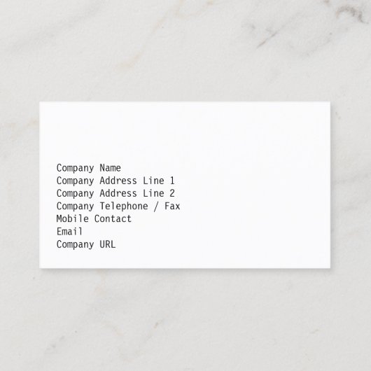 ボイスオーバーアーティストビジネスカードキュートチックス 名刺 (裏面)