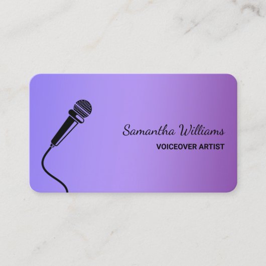 ボイスオーバーアーティストポッドキャスター 名刺 (正面)