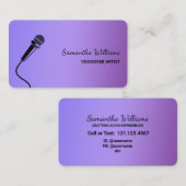 ボイスオーバーアーティストポッドキャスター 名刺 (正面/裏面)