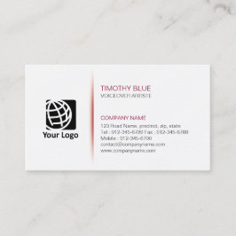 ボイスオーバーエンターテイメントスキルシンプルライン 名刺