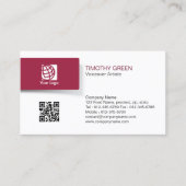 ボイスオーバー芸術人材シンプル育成名刺 名刺 (正面)