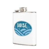 ボイズアイダホアウトドア フラスク (左)