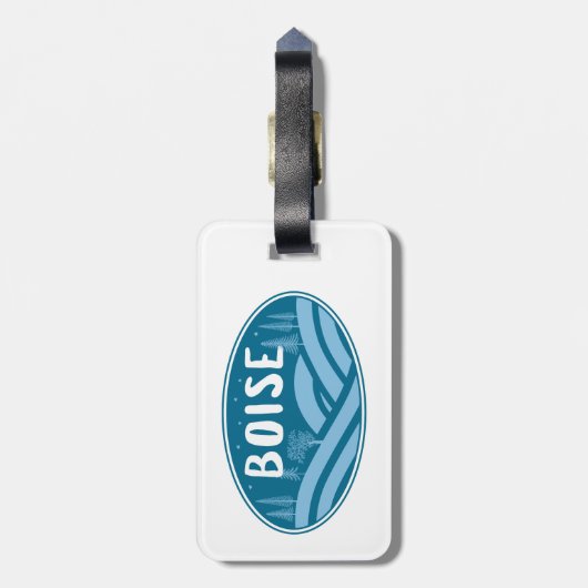 ボイズアイダホアウトドア ラゲッジタグ (裏面縦)