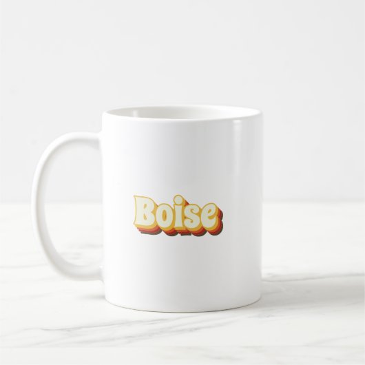 ボイズレトロヴィンテージ文字 コーヒーマグカップ (左)