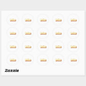 ボイズレトロヴィンテージ文字 ラウンドシール (シート)