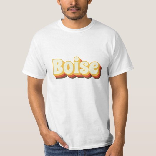 ボイズレトロヴィンテージ文字 Tシャツ (正面)