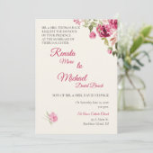 ボイズンベリーローズの結婚式招待状 招待状 (スタンド正面)