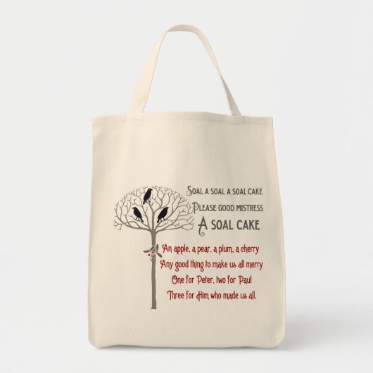 ボイセイルークとホリーパターンクリスマストートバッグ トートバッグ (正面)