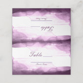 ボイセンベリーパープルウォーターカラーテーブル番号席 プレイスカード (外部開封)