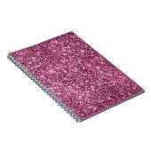 ボイセンベリーピンクグリッツグリッター ノートブック (右側)