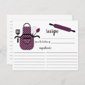 ボイセンベリーホワイトエプロンキッチンツールレシピカード ポストカード (正面/裏面)