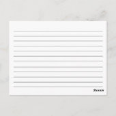 ボイセンベリーホワイトエプロンキッチンツールレシピカード ポストカード (裏面)