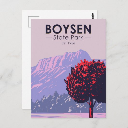 ボイセン州パークワイオミングヴィンテージ ポストカード (正面/裏面)